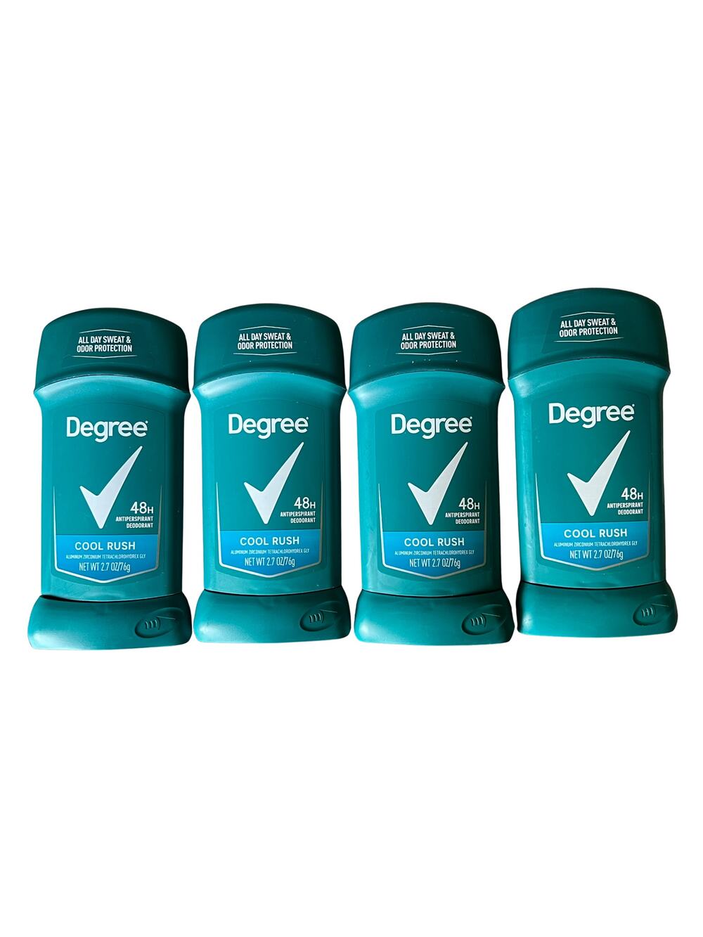 Lot 4 Degree 48H Antiperspirant Deodorant Stick Cool Rush 2.7 oz